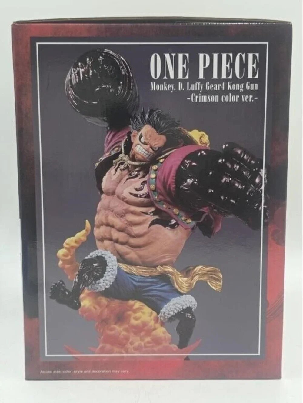 BANPRESTO One Piece Monkey D Luffy Gear 4 Kong Gun Crimson 9.5